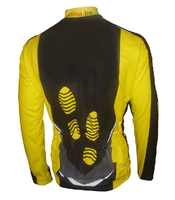 Lange mouwen coolmax fiets jersey