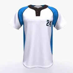 2017 Aangepaste Honkbal Jersey Twee Knopen Honkbal T Shirts Korte Mouw T-shirts